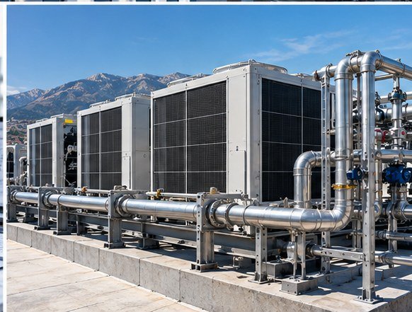 Equipos HVAC y red hidráulica de climatización